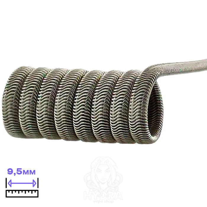 Спираль Alien Clapton Coil (Stak) 5 витков 3мм Кантал, Нихром KA1 3x0.3мм + NiCr 0.12мм 0.33/0.17 Ом 1шт
